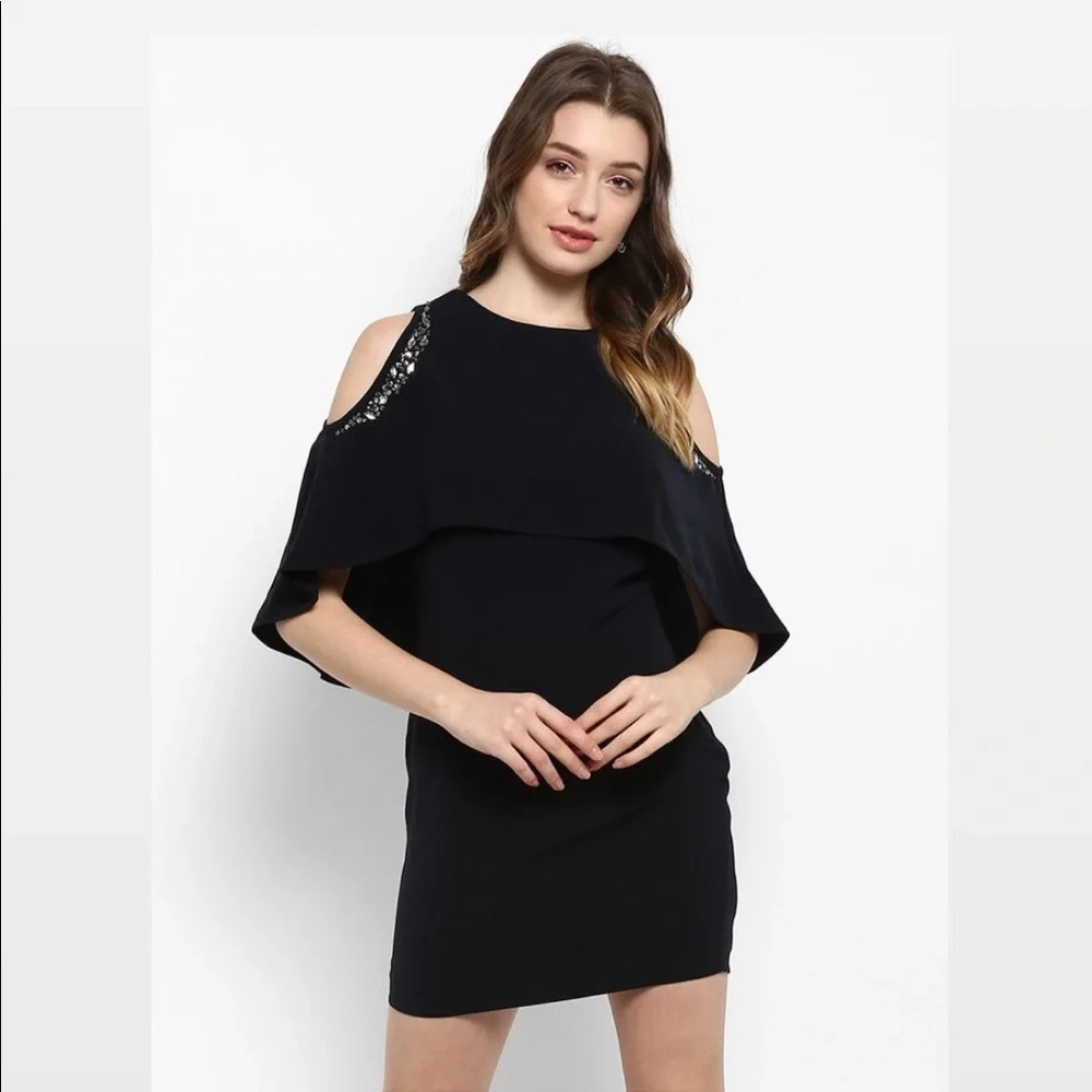 Kazo Black Embellished Dress - Picture 1 of 7